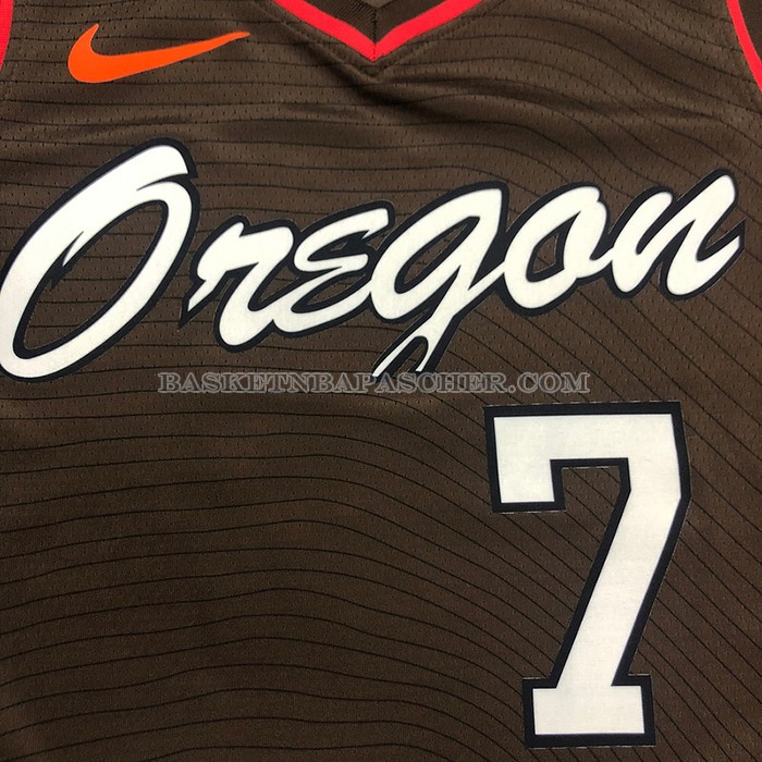 Maillot Portland Trail Blazers Brandon Roy NO 7 Ville 2020-21 Marron